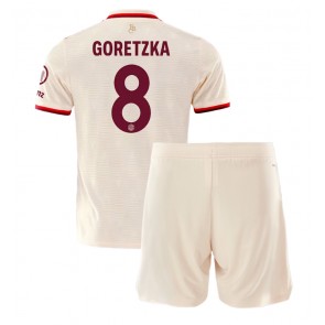 Bayern Munich Leon Goretzka #8 Dětské Alternativní dres komplet 2024-25 Krátký Rukáv (+ trenýrky)